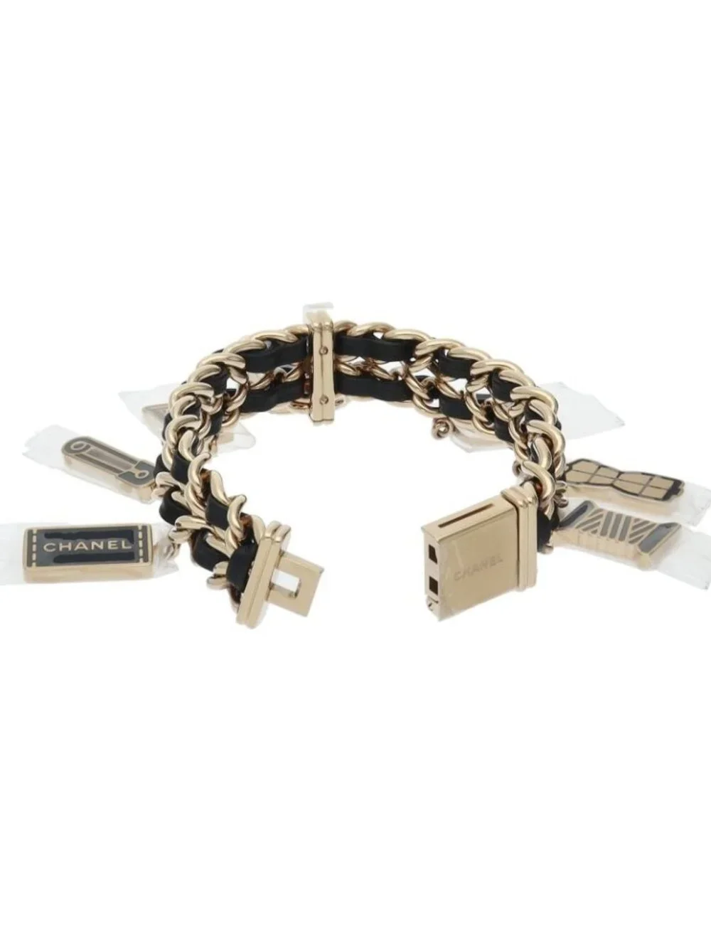 Chanel Premier Charm Couture M Watch Box Leather Black